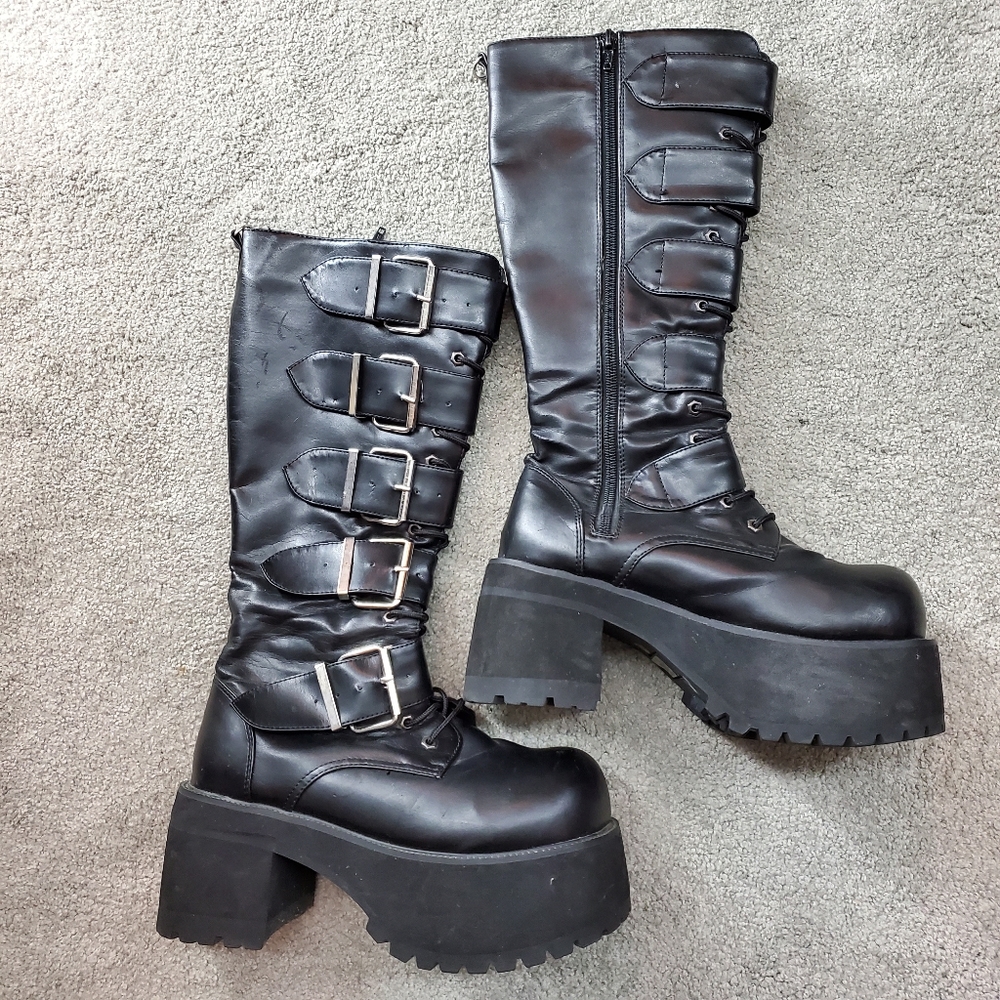 Goth Buckle Boots - WILL be for sale soon